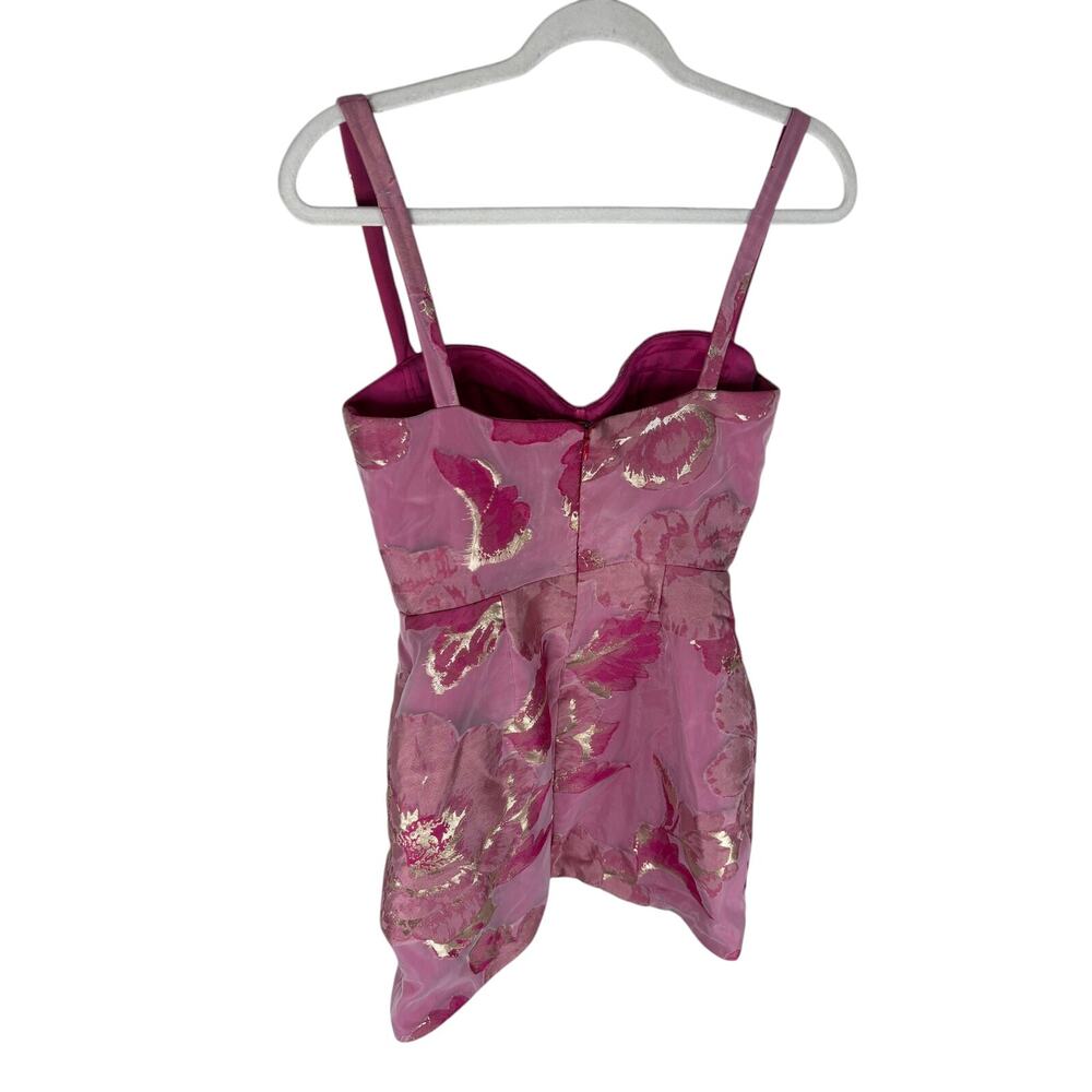 Katie May Claudette Mini Dress Floral Metallic Party Cocktail Hoco Formal S - Picture 8 of 12